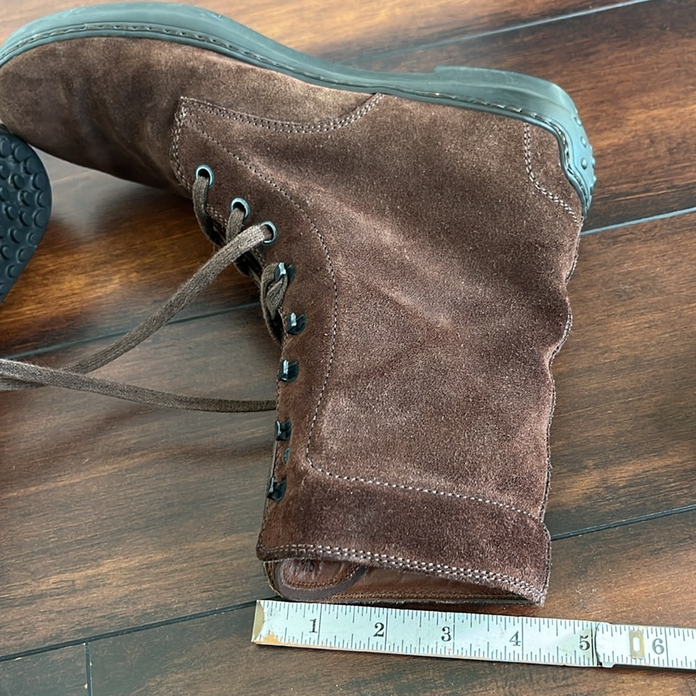 Tod's Dark Brown Suede Lace-Up Ankle Boots - Picture 13 of 13